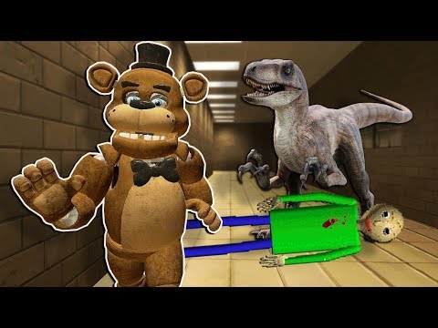 Baldi was Eaten by Dinosaurs in Gmod!? - Garry's Mod Multiplayer Dinosaur Survival
