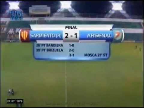 Sarmiento (R) 2 1 Arsenal - Copa Argentina 2012 16avos de Final