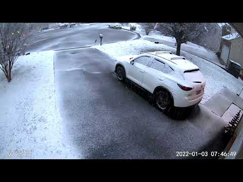Roanoke, VA snow 1/3/2022 (5.5 hour time lapse)