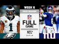 TNF Upset Philadelphia Eagles Vs New York Giants FULL GAME NFL 2025 Season Week 6
