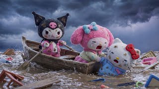 Download lagu Hello Kitty Caught in the Storm, Kuromi & My Melody’s Friendship Journey ⛈️🌸 mp3