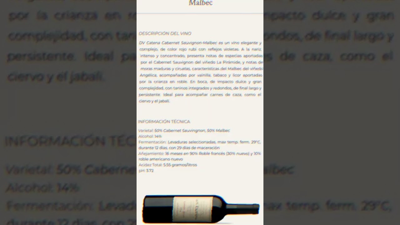 dv catena Cabernet Malbec