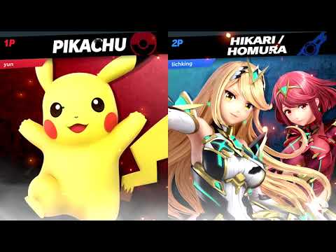 RTT #25 Secondary SSBU - Yun (Pikachu) vs Lichking (Pyra&Mythra) Winners Quarter Final
