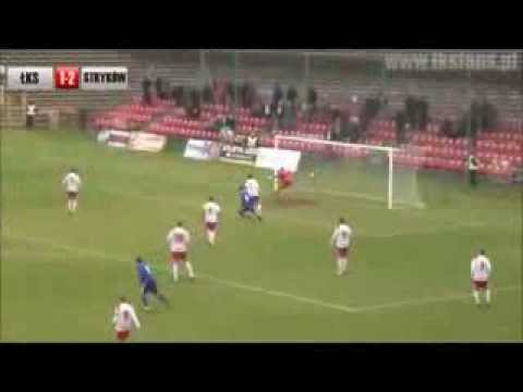Piękny gol Dominika Dyhdalewicza w meczu ŁKS Łódź - Zjednoczeni Stryków 1:2