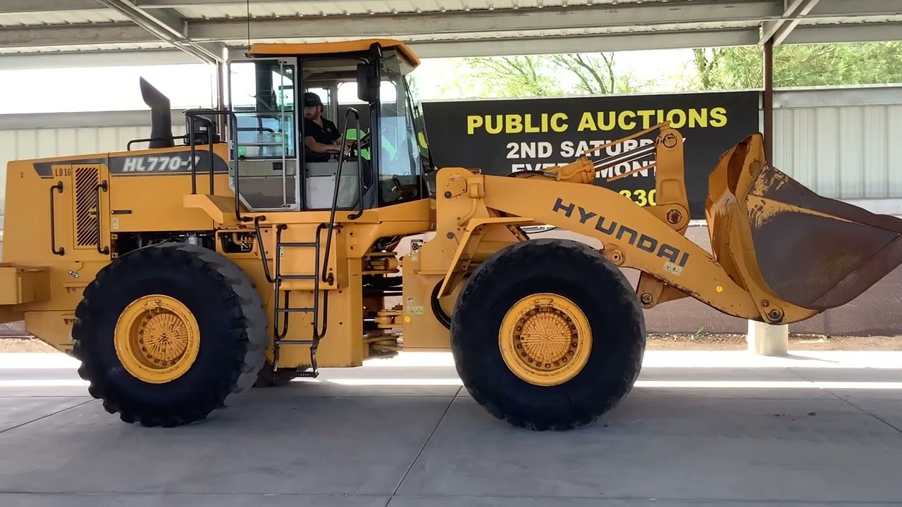 2004 Hyundai HL770-7 Wheel Loader For Virtual Online Auction April 9, 2022