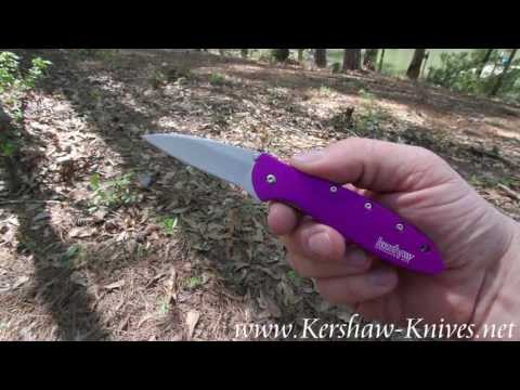 Kershaw Leek Purple Knife 1660PUR - video demo