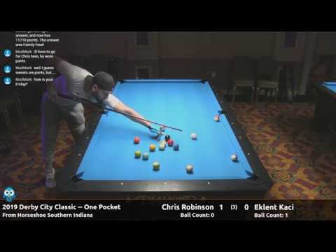 Eklent Kaci vs Chris Robinson - One Pocket - 2019 Derby City Classic