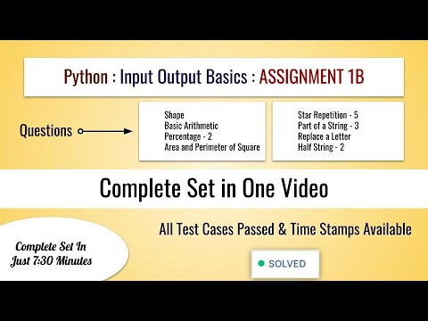 Python Programming Tutorial Assignment 1b Input And Output Basics Pythonprogramming Python Code