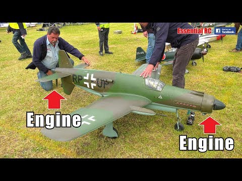 RARE LARGE SCALE RC Dornier Do 335 (Engine front and back) WWII FIGHTER FORMATION FLYING