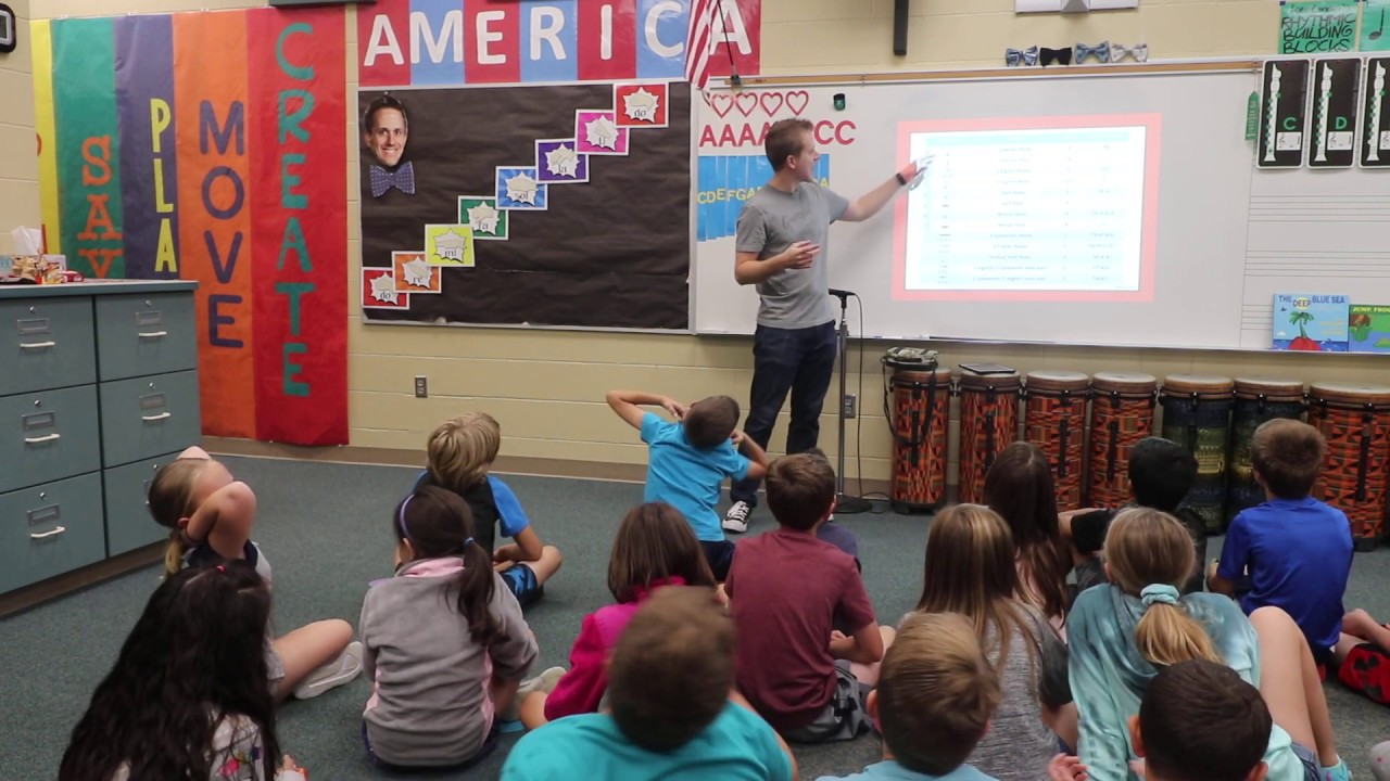 Teaching Rhythms (quarter note/rest, eighth notes, half notes/rests, whole notes/rests)