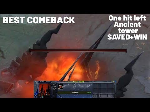 DOTA 2  - Best comeback - MMR - Ranked - Game throw - Ancient tower - Last hit -