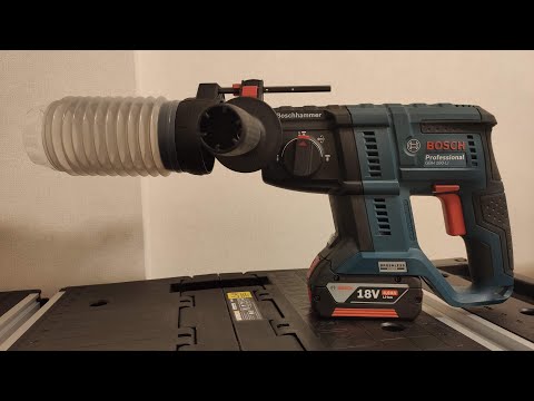 Grąžtas Bosch Dust cup Nusiurbimo sistema video