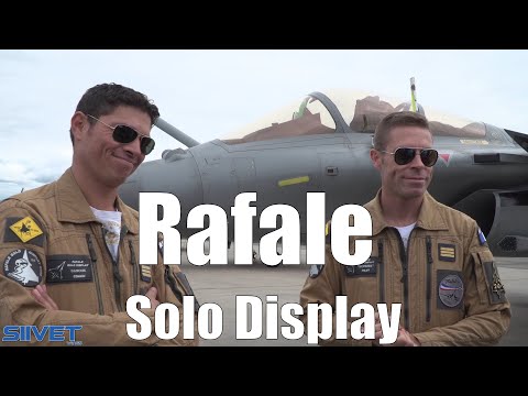 Rafale Solo Display Team Pilots Jerome "Schuss" Thoule and Sebastien "Badouc" Nativel - Kauhava 2020