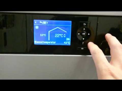 Viessmann Vitodens Uhrzeit Datum Heizzeiten Zeiten einstellen programmieren