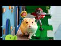 Hamster Escape Plants vs. Zombies Maze - Obstacle course!