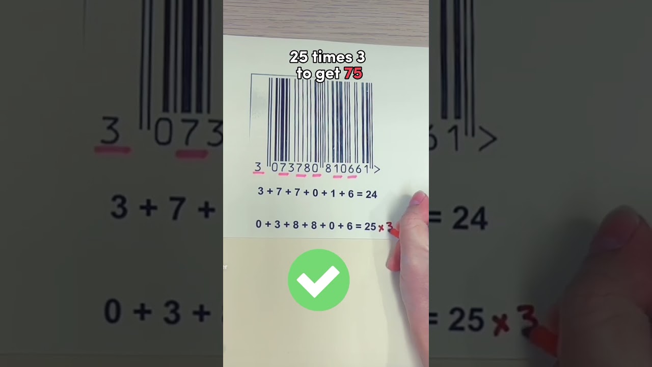 Real world math behind barcodes. #ibmath #ipmath #olevelmaths #igcsemath #alevelmaths #igcsemath