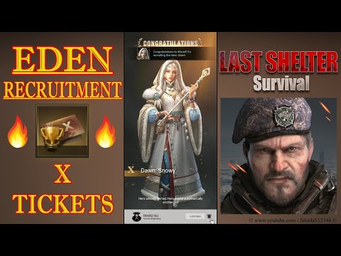 14 Seasonal X Tickets ✪ Eden Recruitment Season 7 ✪ Last Shelter Survival