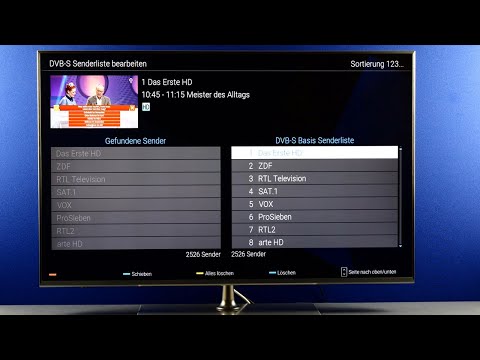 Sendersortierung in der Hauptsenderliste eines Panasonic TV-Gerätes | Panasonic Support