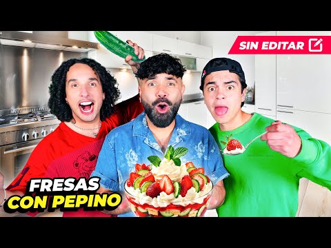 VIDEO SIN EDITAR - PREPARAMOS FRESAS CON PEPINO
