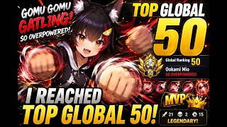 🐱 I REACHED TOP 50 GLOBAL WITH OOKAMI MIO!!! GOMU GOMU GATLING IS ABSOLUTELY BROKEN! | HoloCure