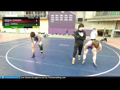 220 Lbs 3rd Place Match - Sean Carroll, Kansas Vs Samuel Edwards, Illinois Fe81