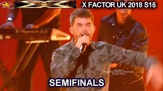Anthony Russell “Don&#39;t Look Back In Anger” GREAT SONG CHOICE | Semifinal  X Factor UK 2018