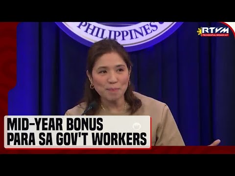 Mid-year bonus para sa gov't workers, matatanggap simula May 15