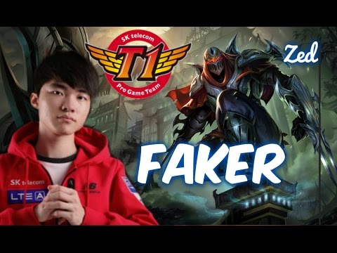 SKT T1 Faker ZED Mid vs Lulu Patch 5.17 |  League of Legends