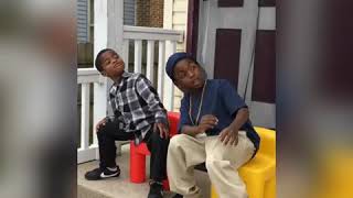 Little Dudes dressed up as Craig &amp; Smokey from Friday for Halloween