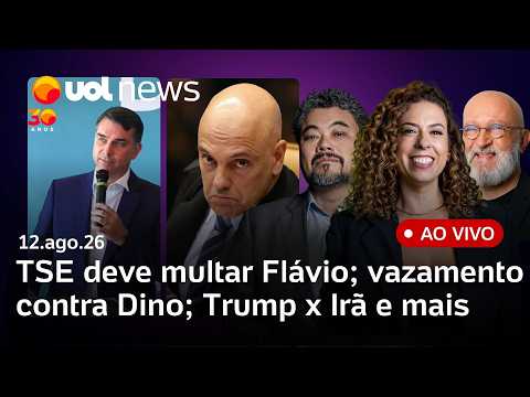 TSE deve multar Flávio Bolsonaro; Moraes ordena buscas após vazamentos contra Dino; Trump x Irã e +