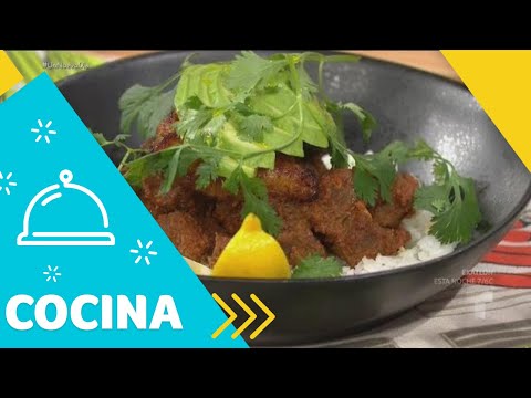 Receta: Carne colorada al estilo ecuatoriano | Un Nuevo Día | Telemundo