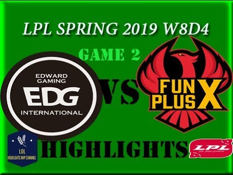 EDG vs  FPX  Highlights Game 2 W8D4  LPL Spring 2019 | Scout (Lissandra) vs. Doinb (Galio)