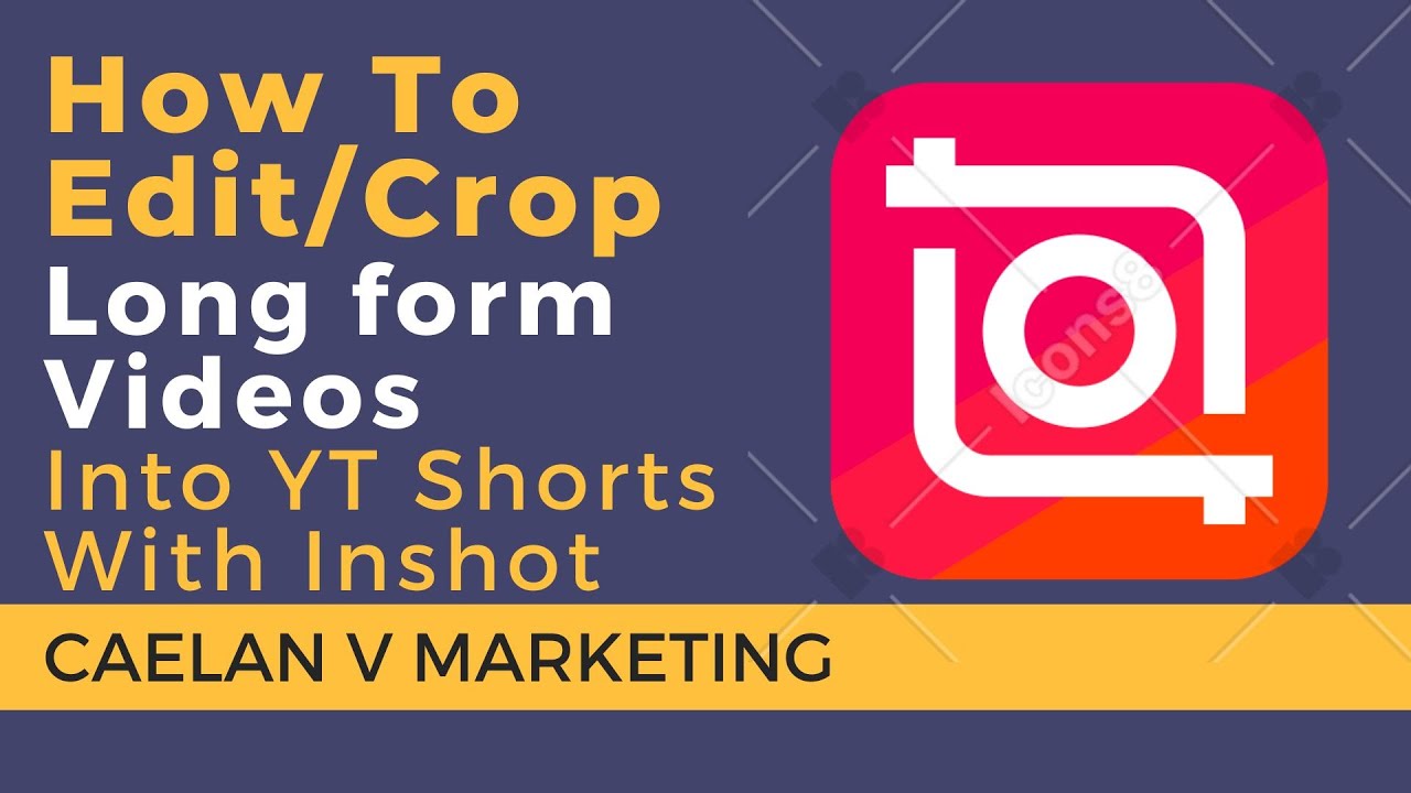 How to simply edit/crop long form Videos turn them into yt Shorts with Inshot
