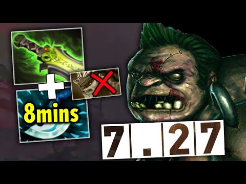 7.27 PUDGE Combo ETHEREAL BLADE + 8mins Blink Dagger Absolutely No Mercy | GENIUS PUDGE