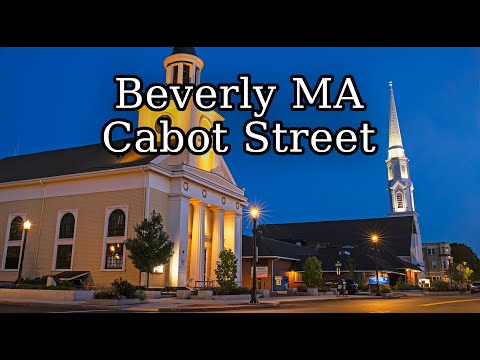 Downtown Beverly MA Cabot Street Walk City Hall to Cabot Cinema to the Beverly Common