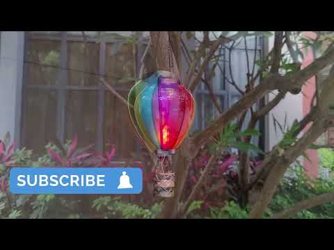 Light up your nights with our Hot Air Balloon Solar Lantern! #sustainable #outdoorfun #nightlights