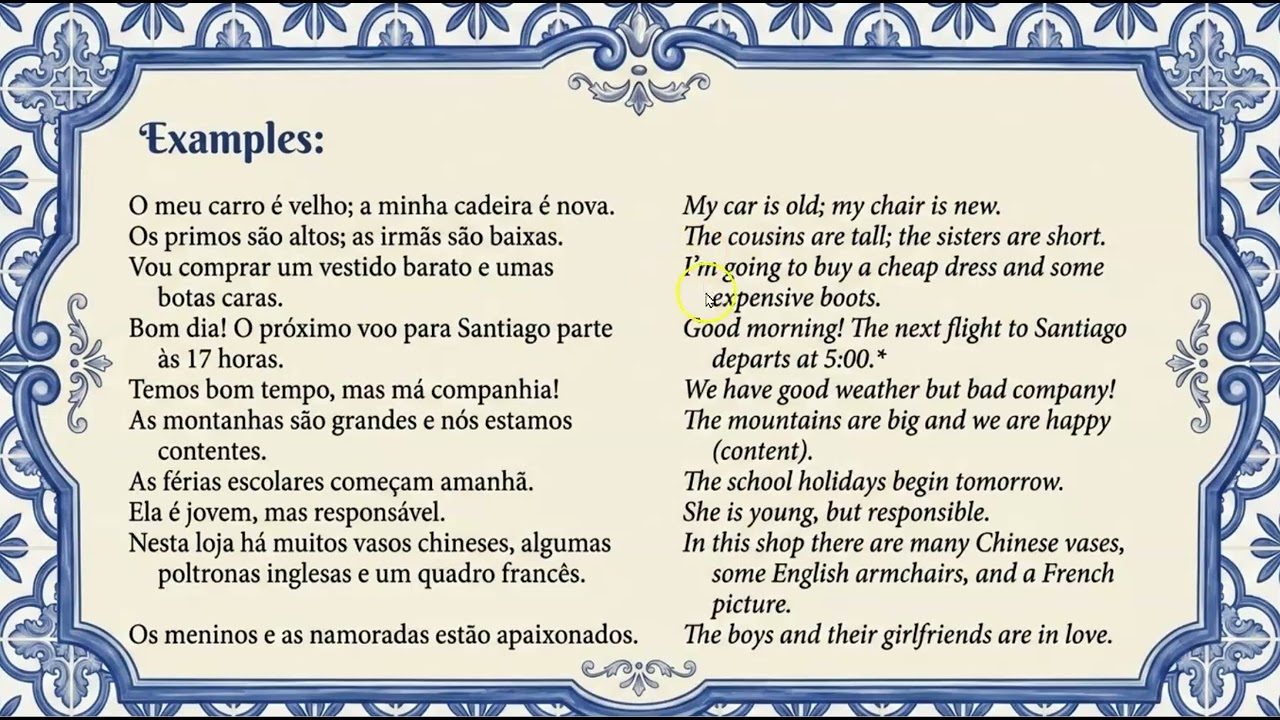 Aula 24- Adjectives, Describing things and People