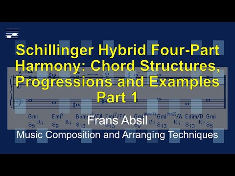 Schillinger Hybrid Four-Part Harmony: Chord Structures, Progressions and Examples, Part 1