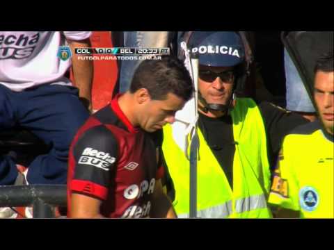 Atajada de Olave. Colón 0 - Belgrano 0. Fecha 15. Torneo Final 2014. Fútbol Para Todos