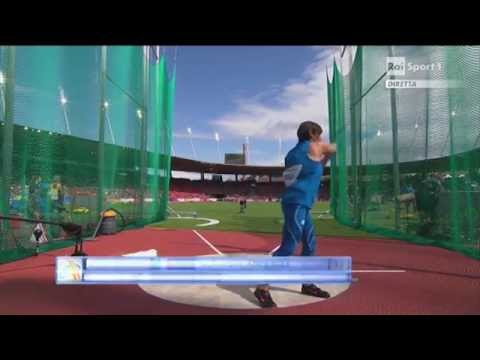 Campionati Europei di Zurigo - Qualificazione lancio del disco donne - Valentina Aniballi