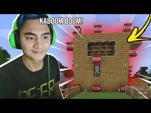 PINASABOG KO ANG BAHAY KO || Minecraft Part 12
