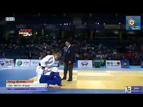 Judo 2013 European Championships U18 Tallinn: Matic (CRO) - Langweiler (SUI) [-70kg] bronze
