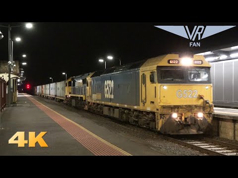 North East Trains on a Summer Evening: Australian Trains in 4K