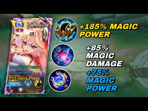 GUINEVERE PERFECT 1 HIT DELETE BUILD 2025! GUINEVERE BEST BUILD & EMBLEM 2025 | MLBB