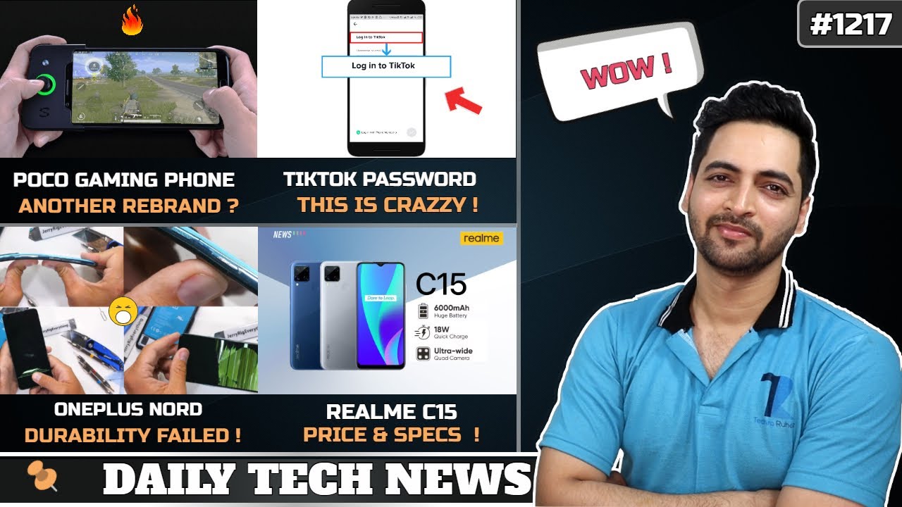 POCO Gaming Phone,Tiktok Password,Nokia TV Box India,Oneplus Nord Fails Durability,Realme C15 Price