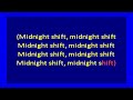 Donna Summer – Working the Midnight Shift (karaoke)