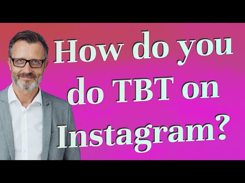How do you do TBT on Instagram?