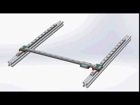 3D Printer Guide Rail Assembly Animation