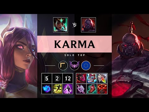 Karma Top vs Sion - EUW Master Patch 25.17