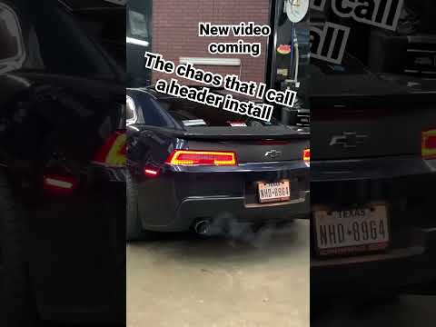 How NOT to install long tube headers on a Camaro….